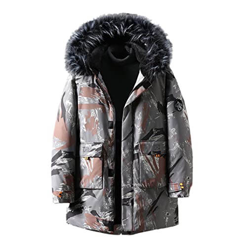 Parka d'hiver pour homme grande taille 7XL résolvant le problème du froid et du style
