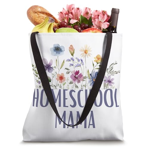 Bolso Tote con diseño floral Homeschool Mama miniatura 4
