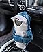 UNLRAE Gear Shift Cover,Car Accessories Mini Shift Knob Cover,Cute Car Shifter Hoodie,Universal Winter Warm Automobile Interior Decoration Accessories,Fits Most Cars,Trucks,SUVs (Blue)