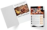 Are You A Fiery Old Fart Funny Birthday Card. Funny Birthday Card That Makes Fun of Aging. Image Inside Of Old Fart Farting With Flames Coming From His Butt. Make Them Laugh With This 55 Laughs
