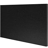 HDPE Plastic Sheet 1/2 Inch Thick 12' x 16', High Density Polyethylene Solid Board with Different Surfaces (Textured Front & Smooth Back), 0.5' Thick DIY Machining Panels for Home, Crafts (Black)
