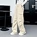 Teen Girls Cargo Pants Baggy Fashion Y2k Streetwear High Waisted Wide Leg Sweatpant Casual Lightweight Girls Trousers Pantalones Deportivos para Niñas Pantalones Cargo para Mujer