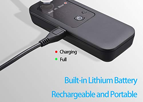 Breathalyzer, Professional Sensor Breath Alcohol Tester High-Accuracy Rechargeable Digital Breathalyzer Personal & Professional Use With 10 Mouthpieces #TOP1