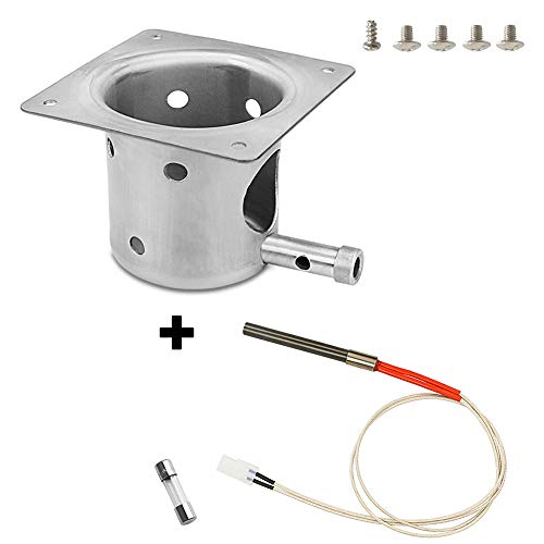 Grisun Fire Burn Pot and Hot Rod Ignitor Kit Replacement Parts for Pit