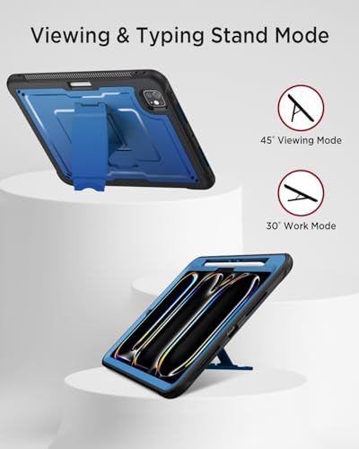 Coque iPad Pro 11 avec protège-écran et porte-stylet bleu - 3
