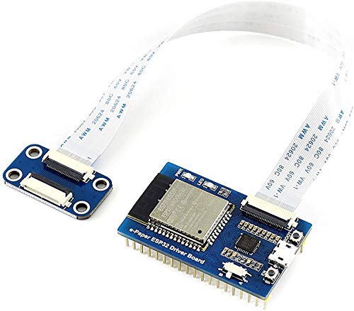 E-ink E-paper Display Driver Board, Onboard ESP32, Supports Arduino Development, with Dual Wireless Features to Display Images from PC/Smart Phone via WiFi or Bluetooth, 802.11b/g/n WiFi Protocol.