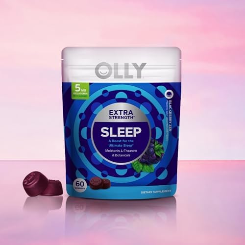 OLLY Extra Strength Sleep, 5 mg Melatonin L-Theanine, Chamomile and Botanicals - 60ct Pouch - Image 6