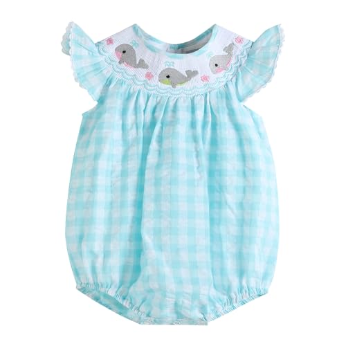 Girls Baby and Toddler Smocked Romper