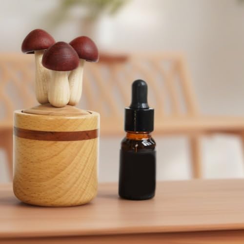 Diffuseur d'huiles essentielles en bois champignon contre mauvaises odeurs