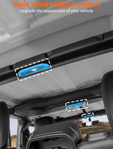 image for Savadicar Sky Blue Interior Accessories - Dome Light Trim Set for 2018