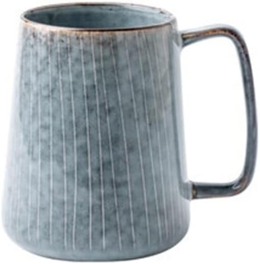 650ml Europe Retro Ceramic Mug With Spoon Coffee Office Tea Drink Drinkware Couples Gift(D)