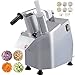 VEVOR Gemüseschneider elektrisch 550W Gemüseschneidemaschine mit 6 Schneidscheiben effizienter Motor Aufschnittmaschine für Gemüse Obst oder Käse kommerziell