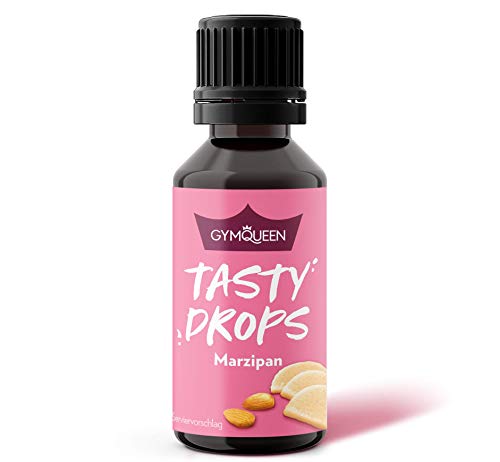 GymQueen Tasty Drops, Marzipan, Flavour Drops ohne Kalorien, 30ml