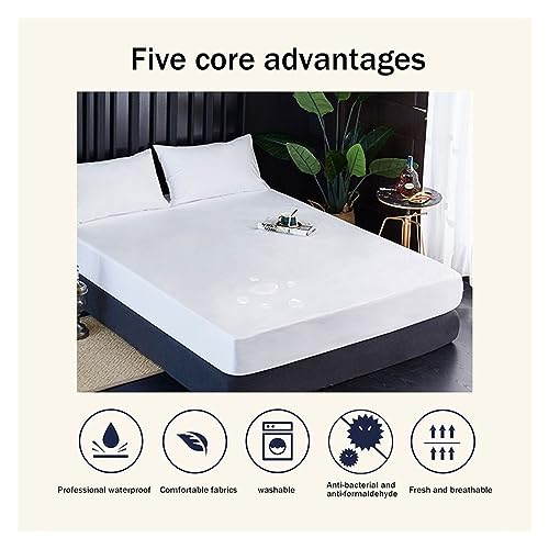 Protector impermeable para colchon transpirable de TPU con bolsillo profundo de 30cm PAHION 3