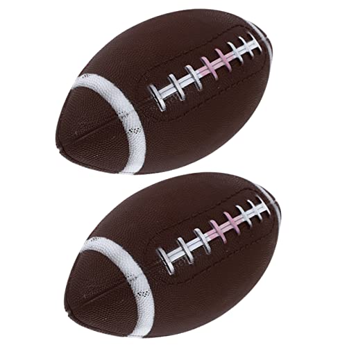 BRIGHTFUFU 2Pcs Inflatable Rugby for Football for Outdoor Play Touch Ball for Boys for Rugby Training
