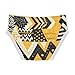 KLL Fashion Zigzag Pattern Yellow Cotton Training Underwear for Boys, Breathable Undies 8-9Y