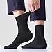 Ao Yee ZGL 12 Packs Black White Socks,Men and Women Crew Socks Solid Color Combed Cotton Size US 6-14