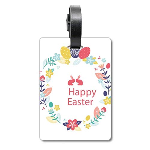 Étiquette valise Happy Easter pour vos pèlerinages et vacances
