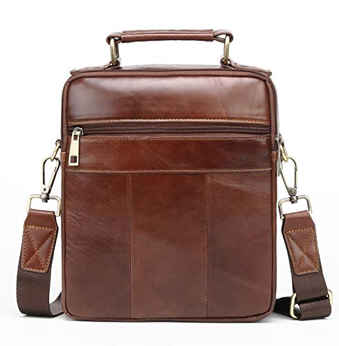 Men's Genuine Leather Messenger Shoulder Bag Handbag CrossBody Briefcase3
