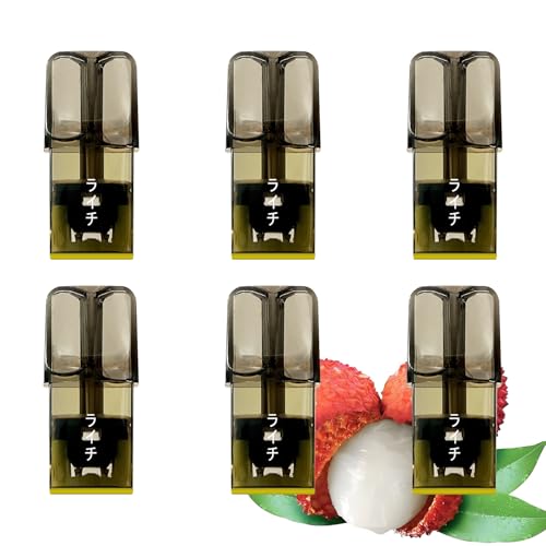 HECCO 互換用YOOZ PODS YOOZリキッド カートリッジ 電子タバコ 互換 フレーバー カートリッジ 電子たばこ POD 1個あたり500~600回吸引 電子タバコ シーシャ 持ち運び ニコチンなし タールなし大容量 (ライチ)