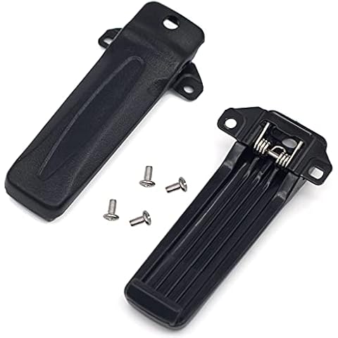 Kymate KBH-10 Belt Clip Compatible for Kenwood NX240 NX340 TK-270G TK-272G TK-2200 TK-3200 TK-3300 TK-280 TK-380 TK-290 TK-390 TK-260G TK-2302 TK-3302 Two Way Radio walkie Talkie 2Pack Cover