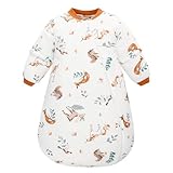 Manches Amovibles: En retirant les manches, cette gigoteuse pour bébé passe facilement d'une couverture complète à un style à manches courtes, s'adaptant ainsi de manière flexible aux changements climatiques ou aux préférences de sommeil de votre bébé.