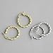 Minimalist Twisted Small Hoop Earrings S925 Sterling Silver Braided Celtic Love Knot Huggie Round Hoops Earring 20mm Fashion Jewelry for Women Girls Sensitive Ears (Yellow Gold)