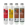 Aquatic Life Twist-In Sediment Filter, Carbon Block Filter and Deionization Filter Replacement Cartridges for RO/DI Reverse Osmosis Water Filtration System, Value Pack