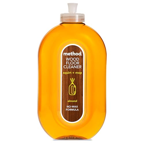Method Wood Floor Cleaner Moisturising Oil Surface Spray Gently Cleans and Shines Almond Natural Scent Pack of 1 739 ml