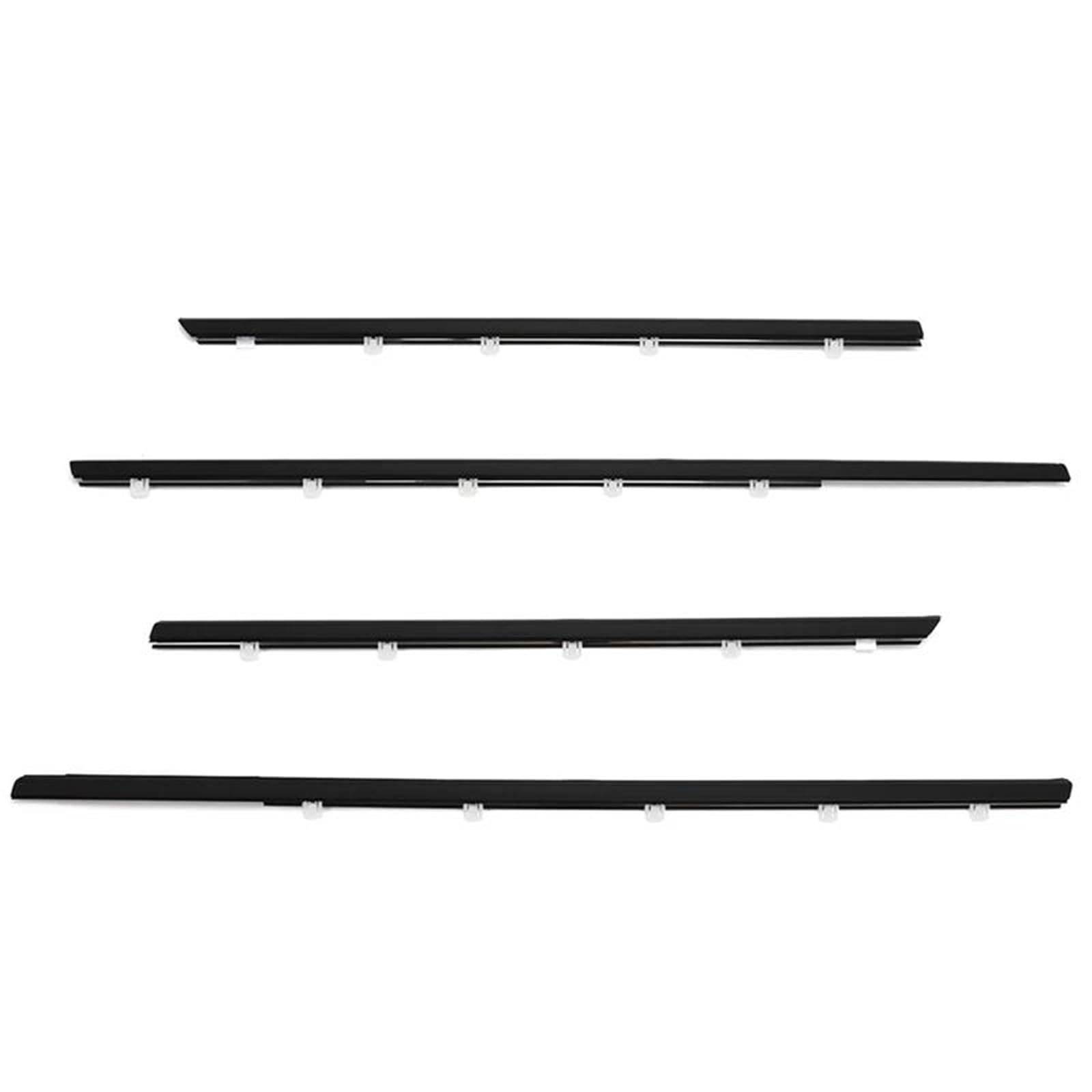 Qibbei One Color Car Window Weatherstrip Silver Side Door Glass Sealing Strip Weather Rubber For Civic 2006-2011
