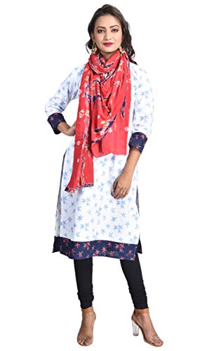 Image of Women's Pure Cotton Multi-Colored Traditional Authentic Tie Dye with Bandhej Bandhani Dupatta Chunni