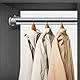 4 Packs Heavy Duty Closet Rod Bracket，Stainless Steel U Shaped Rod Bracket with Screw ，for Closet Shower Curtain Rod, Wardrobe, Cabinet （Silver)