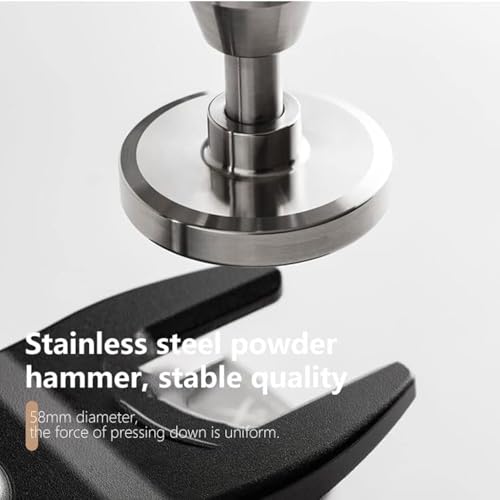 Manueller Kaffeestampfer, Espressostampfer aus Edelstahl mit arbeitssparendem Griff, 58-mm-Pulververteiler für Zuhause, Büro, Camping, Reisen 6 Manueller Kaffeestampfer, Espressostampfer aus Edelstahl mit arbeitssparendem Griff, 58-mm-Pulververteiler für Zuhause, Büro, Camping, Reisen