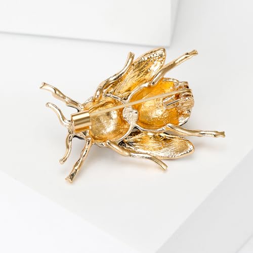 Image of Insect Animal Brooch Pin for Women Rhinestone Lapel Pins Vintage Brooches for Costume Accessories