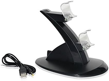 OSTENT USB LED Dual Charger Station Dock for Sony PS4 Wireless Bluetooth Controller