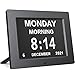 Pipishell Day Clock Premium Digital Alarm Clock with Extra Large LCD Screen ,Electronic Wall Clock & 5 Alarm Options,Perfect for Seniors