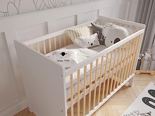 Lit Bébé Évolutif Tokyo 120x60 Pin Blanc Love For Sleep