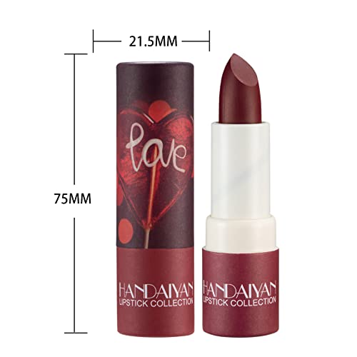 Matte Lipstick Lip Tint Balm Lipgloss, Velvet Pink Lipstick Long lasting Waterproof Non Stick Cup Lipstick Lip Gloss Nude Velvet Lipstick, Up to 12 Hour Wear, Non Drying Lipstick for Woman (#04) - Image 8