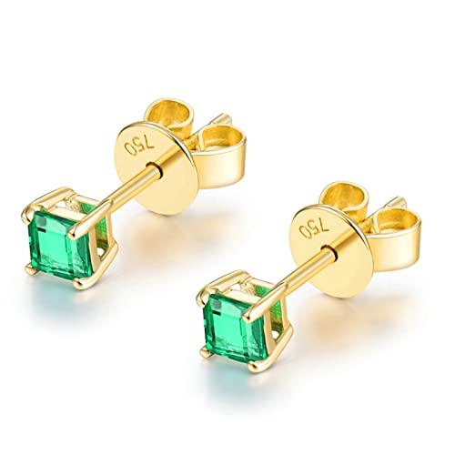Boucles d'oreilles émeraude Asscher pour fiançailles et cadeaux d'exception - 3