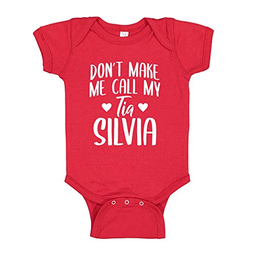 Don't Make Me Call My Tia Baby Bodysuit One Piece or Toddler T-Shirt Custom Clothes