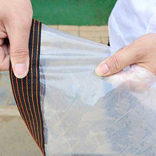 Lonas transparentes impermeables de 1x1m con ojales muy resistentes 6