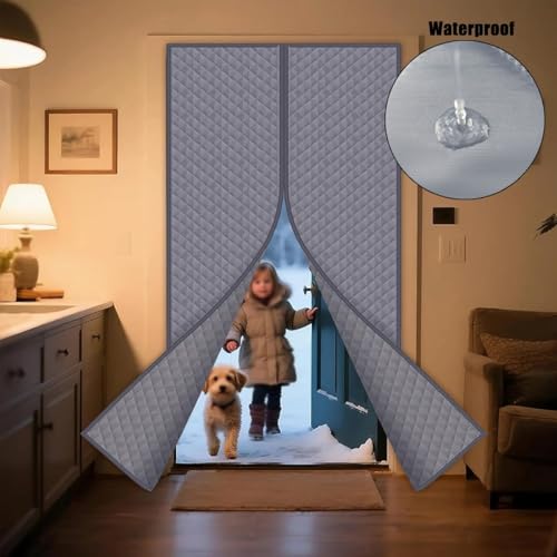 Bloquer le froid de la porte avec un rideau thermique isolant aimanté