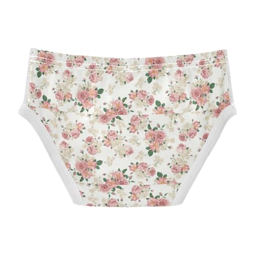 Boys' Exclusive Briefs Toddler Underwear 95% Combed Cotton Boxerbriefs 2T Soft Floral Pattern 122