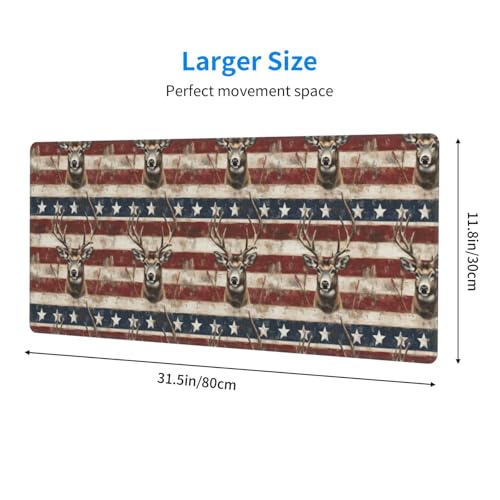 Tapis de souris gaming cerf grand format pour optimiser le confort et la précision - 2