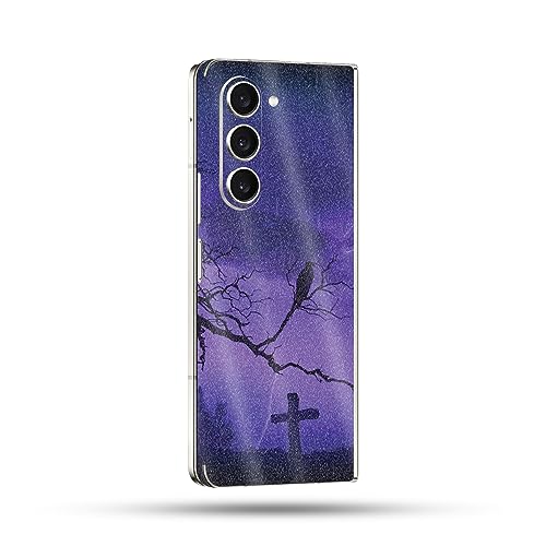 Image of MightySkins Glossy Glitter Skin Compatible with Samsung Galaxy Z Fold 5 Full Wrap - Mystic Reaper | Protective, Durable High-Gloss Glitter Finish | Easy to Apply & Change Styles | Made in The USA