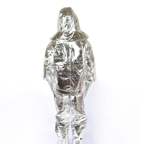 Aluminiowy kombinezon przeciwpożarowy, 1000C żaroodporne pokrowce z rękawiczkami z kapturem, sprzęt ochronny do spawania metalurgii wysokiej temperatury pracy