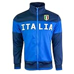 Men's Italy Jacket, Full Zip Italia Soccer Track Jacket With Zipper Pockets - Image 2