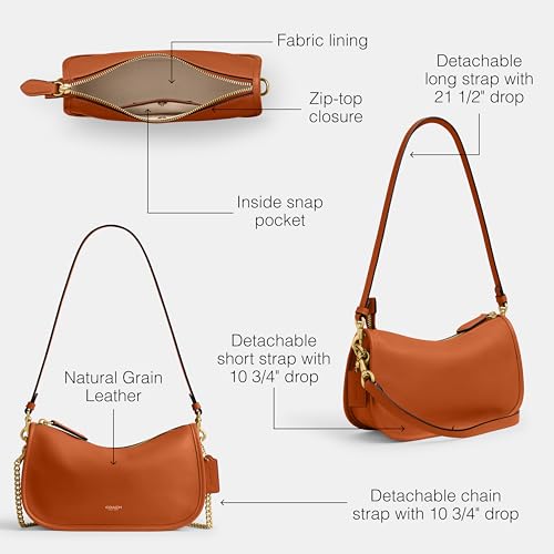 Image of Coach Women's Natural Grain Leather Waverly Bag