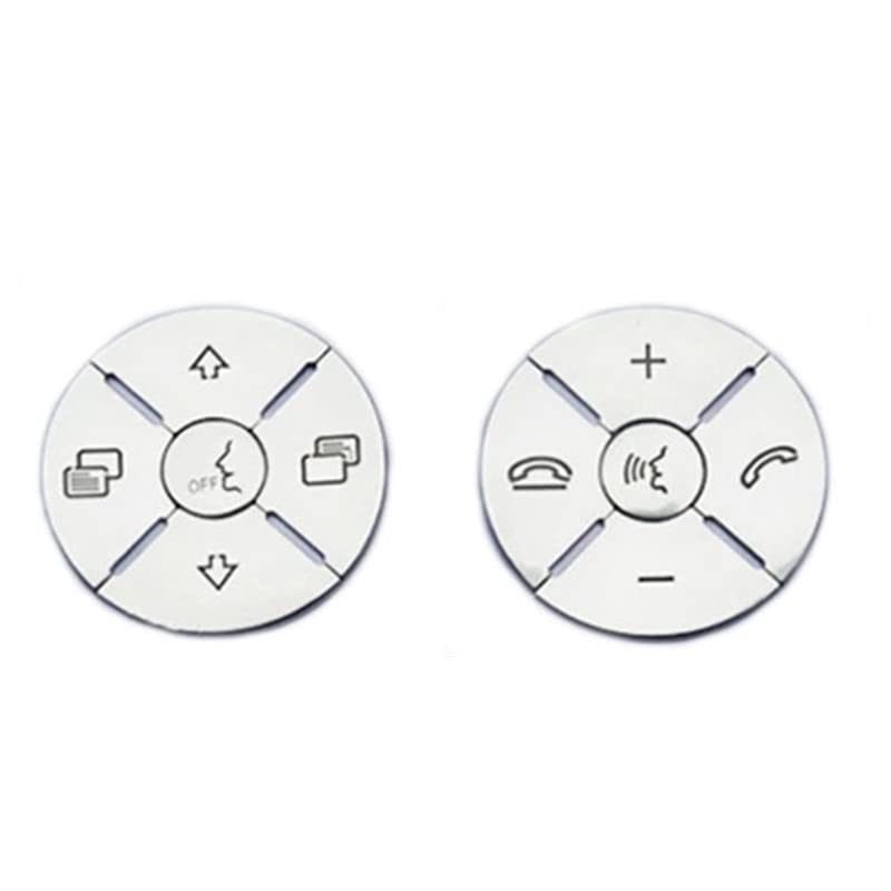 Car Steering Wheel Button Switch Trim Cover Sticker Compatible with Mercedes Benz R ML GL CLS SLK Class