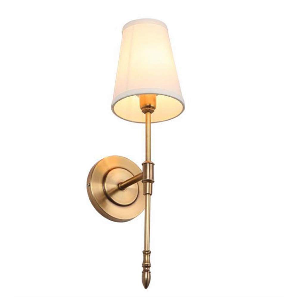 Applique murale en cuivre rétro de luxe pour chambre et salon 48cm
